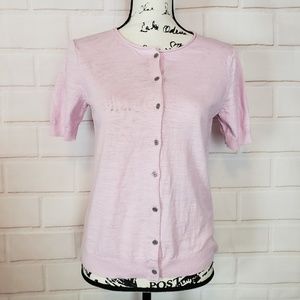 Ann Taylor Loft Short Sleeve Cardigan Size M